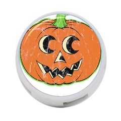 Vintage Halloween Pumpkin T- Shirt Vintage Halloween Pumpkin T- Shirt 4-port Usb Hub (one Side) by ZUXUMI