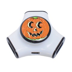 Vintage Halloween Pumpkin T- Shirt Vintage Halloween Pumpkin T- Shirt 3-port Usb Hub by ZUXUMI