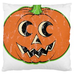 Vintage Halloween Pumpkin T- Shirt Vintage Halloween Pumpkin T- Shirt Large Premium Plush Fleece Cushion Case (one Side) by ZUXUMI