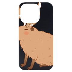 Capybara T- Shirt Cute Capybara With A Little Goat Friend On Its Head T- Shirt Yoga Reflexion Pose T- Shirtyoga Reflexion Pose T- Shirt Iphone 14 Pro Black Uv Print Case by hizuto