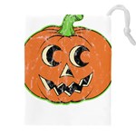 Vintage Halloween Pumpkin T- Shirt Vintage Halloween Pumpkin T- Shirt Drawstring Pouch (4XL) Front