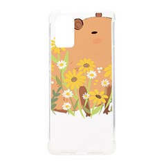 Capybara T- Shirt Cute Capybara With Daisy Flowers T- Shirt Yoga Reflexion Pose T- Shirtyoga Reflexion Pose T- Shirt Samsung Galaxy S20plus 6 7 Inch Tpu Uv Case