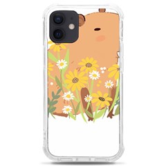 Capybara T- Shirt Cute Capybara With Daisy Flowers T- Shirt Yoga Reflexion Pose T- Shirtyoga Reflexion Pose T- Shirt Iphone 12 Mini Tpu Uv Print Case	 by hizuto