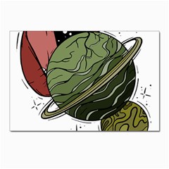 Black Hole T- Shirt Planet Eater Colour T- Shirt Postcard 4 x 6  (pkg Of 10) by EnriqueJohnson