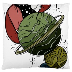 Black Hole T- Shirt Planet Eater Colour T- Shirt Large Cushion Case (one Side) by EnriqueJohnson