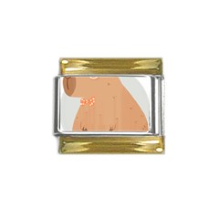 Capybara T- Shirt Cute Gentlemen Capybara T- Shirt Yoga Reflexion Pose T- Shirtyoga Reflexion Pose T- Shirt Gold Trim Italian Charm (9mm) by hizuto