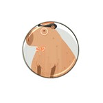 Capybara T- Shirt Cute Gentlemen Capybara T- Shirt Yoga Reflexion Pose T- Shirtyoga Reflexion Pose T- Shirt Hat Clip Ball Marker (10 pack) Front