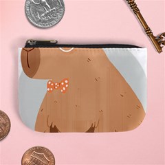 Capybara T- Shirt Cute Gentlemen Capybara T- Shirt Yoga Reflexion Pose T- Shirtyoga Reflexion Pose T- Shirt Mini Coin Purse by hizuto