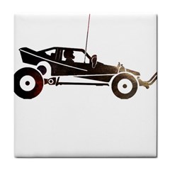 Vintage Rc Cars T- Shirt Grunge Vintage Modelcar Classic Rc Buggy Racing Cars Addict T- Shirt (1) Tile Coaster by ZUXUMI