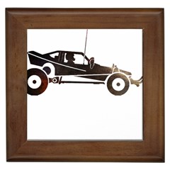 Vintage Rc Cars T- Shirt Grunge Vintage Modelcar Classic Rc Buggy Racing Cars Addict T- Shirt (1) Framed Tile by ZUXUMI