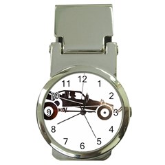 Vintage Rc Cars T- Shirt Grunge Vintage Modelcar Classic Rc Buggy Racing Cars Addict T- Shirt (1) Money Clip Watches by ZUXUMI