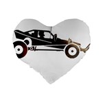 Vintage Rc Cars T- Shirt Grunge Vintage Modelcar Classic Rc Buggy Racing Cars Addict T- Shirt (1) Standard 16  Premium Heart Shape Cushions Back