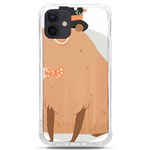 Capybara T- Shirt Cute Gentlemen Capybara T- Shirt Yoga Reflexion Pose T- Shirtyoga Reflexion Pose T- Shirt iPhone 12 mini TPU UV Print Case	 Front