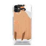 Capybara T- Shirt Cute Gentlemen Capybara T- Shirt Yoga Reflexion Pose T- Shirtyoga Reflexion Pose T- Shirt iPhone 11 TPU UV Print Case Front