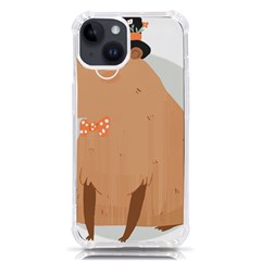 Capybara T- Shirt Cute Gentlemen Capybara T- Shirt Yoga Reflexion Pose T- Shirtyoga Reflexion Pose T- Shirt Iphone 14 Tpu Uv Print Case by hizuto