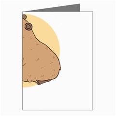 Capybara T- Shirt Cute Gentlemen Capybara T- Shirt Yoga Reflexion Pose T- Shirtyoga Reflexion Pose T- Shirt Greeting Card