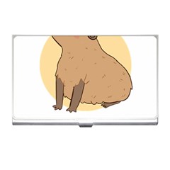 Capybara T- Shirt Cute Gentlemen Capybara T- Shirt Yoga Reflexion Pose T- Shirtyoga Reflexion Pose T- Shirt Business Card Holder by hizuto