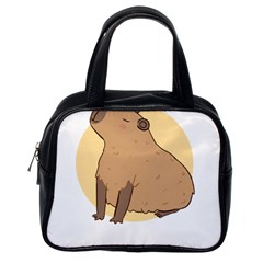 Capybara T- Shirt Cute Gentlemen Capybara T- Shirt Yoga Reflexion Pose T- Shirtyoga Reflexion Pose T- Shirt Classic Handbag (one Side) by hizuto