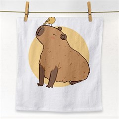 Capybara T- Shirt Cute Gentlemen Capybara T- Shirt Yoga Reflexion Pose T- Shirtyoga Reflexion Pose T- Shirt Face Towel by hizuto