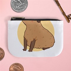 Capybara T- Shirt Cute Gentlemen Capybara T- Shirt Yoga Reflexion Pose T- Shirtyoga Reflexion Pose T- Shirt Mini Coin Purse by hizuto