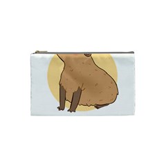 Capybara T- Shirt Cute Gentlemen Capybara T- Shirt Yoga Reflexion Pose T- Shirtyoga Reflexion Pose T- Shirt Cosmetic Bag (small) by hizuto