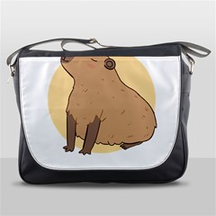 Capybara T- Shirt Cute Gentlemen Capybara T- Shirt Yoga Reflexion Pose T- Shirtyoga Reflexion Pose T- Shirt Messenger Bag by hizuto