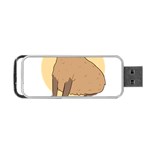 Capybara T- Shirt Cute Gentlemen Capybara T- Shirt Yoga Reflexion Pose T- Shirtyoga Reflexion Pose T- Shirt Portable USB Flash (One Side) Front