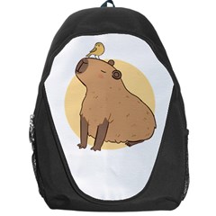 Capybara T- Shirt Cute Gentlemen Capybara T- Shirt Yoga Reflexion Pose T- Shirtyoga Reflexion Pose T- Shirt Backpack Bag by hizuto