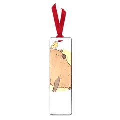 Capybara T- Shirt Cute Gentlemen Capybara T- Shirt Yoga Reflexion Pose T- Shirtyoga Reflexion Pose T- Shirt Small Book Marks by hizuto