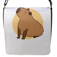 Capybara T- Shirt Cute Gentlemen Capybara T- Shirt Yoga Reflexion Pose T- Shirtyoga Reflexion Pose T- Shirt Flap Closure Messenger Bag (s) by hizuto