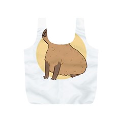 Capybara T- Shirt Cute Gentlemen Capybara T- Shirt Yoga Reflexion Pose T- Shirtyoga Reflexion Pose T- Shirt Full Print Recycle Bag (s) by hizuto