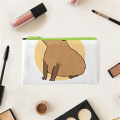 Capybara T- Shirt Cute Gentlemen Capybara T- Shirt Yoga Reflexion Pose T- Shirtyoga Reflexion Pose T- Shirt Cosmetic Bag (xs) by hizuto