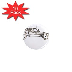 Vintage Rc Cars T- Shirt Grunge Vintage Modelcar Classic Rc Buggy Racing Cars Addict T- Shirt 1  Mini Magnet (10 Pack)  by ZUXUMI