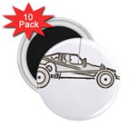 Vintage Rc Cars T- Shirt Grunge Vintage Modelcar Classic Rc Buggy Racing Cars Addict T- Shirt 2.25  Magnets (10 pack)  Front