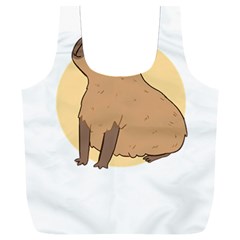 Capybara T- Shirt Cute Gentlemen Capybara T- Shirt Yoga Reflexion Pose T- Shirtyoga Reflexion Pose T- Shirt Full Print Recycle Bag (xxl) by hizuto