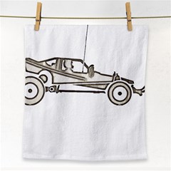 Vintage Rc Cars T- Shirt Grunge Vintage Modelcar Classic Rc Buggy Racing Cars Addict T- Shirt Face Towel by ZUXUMI