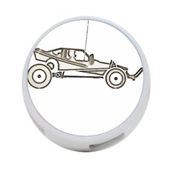 Vintage Rc Cars T- Shirt Grunge Vintage Modelcar Classic Rc Buggy Racing Cars Addict T- Shirt 4-port Usb Hub (one Side) by ZUXUMI