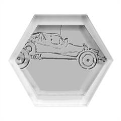 Vintage Rc Cars T- Shirt Grunge Vintage Modelcar Classic Rc Buggy Racing Cars Addict T- Shirt Hexagon Wood Jewelry Box