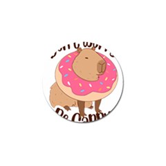 Capybara T- Shirt Cute Gentlemen Capybara T- Shirt Yoga Reflexion Pose T- Shirtyoga Reflexion Pose T- Shirt Golf Ball Marker by hizuto