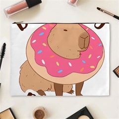 Capybara T- Shirt Cute Gentlemen Capybara T- Shirt Yoga Reflexion Pose T- Shirtyoga Reflexion Pose T- Shirt Cosmetic Bag (xl) by hizuto