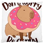 Capybara T- Shirt Cute Gentlemen Capybara T- Shirt Yoga Reflexion Pose T- Shirtyoga Reflexion Pose T- Shirt Standard Premium Plush Fleece Cushion Case (Two Sides) Front