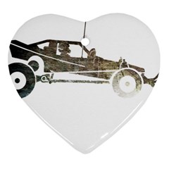 Vintage Rc Cars T- Shirt Vintage Modelcar Classic Rc Buggy Racing Cars Addict T- Shirt (1) Heart Ornament (two Sides) by ZUXUMI