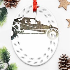 Vintage Rc Cars T- Shirt Vintage Modelcar Classic Rc Buggy Racing Cars Addict T- Shirt (1) Ornament (oval Filigree) by ZUXUMI