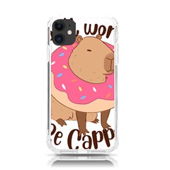 Capybara T- Shirt Cute Gentlemen Capybara T- Shirt Yoga Reflexion Pose T- Shirtyoga Reflexion Pose T- Shirt Iphone 11 Tpu Uv Print Case by hizuto