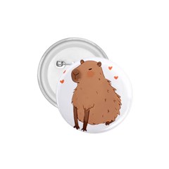 Capybara T- Shirt Cute Gentlemen Capybara T- Shirt Yoga Reflexion Pose T- Shirtyoga Reflexion Pose T- Shirt 1 75  Buttons by hizuto