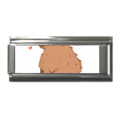 Capybara T- Shirt Cute Gentlemen Capybara T- Shirt Yoga Reflexion Pose T- Shirtyoga Reflexion Pose T- Shirt Superlink Italian Charm (9mm)