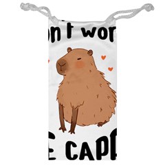 Capybara T- Shirt Cute Gentlemen Capybara T- Shirt Yoga Reflexion Pose T- Shirtyoga Reflexion Pose T- Shirt Jewelry Bag by hizuto