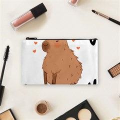 Capybara T- Shirt Cute Gentlemen Capybara T- Shirt Yoga Reflexion Pose T- Shirtyoga Reflexion Pose T- Shirt Cosmetic Bag (small) by hizuto