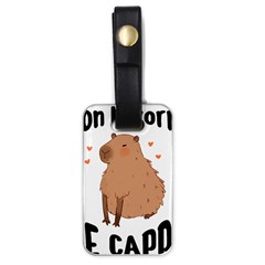 Capybara T- Shirt Cute Gentlemen Capybara T- Shirt Yoga Reflexion Pose T- Shirtyoga Reflexion Pose T- Shirt Luggage Tag (one Side) by hizuto