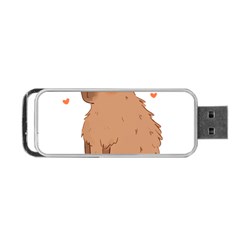 Capybara T- Shirt Cute Gentlemen Capybara T- Shirt Yoga Reflexion Pose T- Shirtyoga Reflexion Pose T- Shirt Portable Usb Flash (two Sides) by hizuto